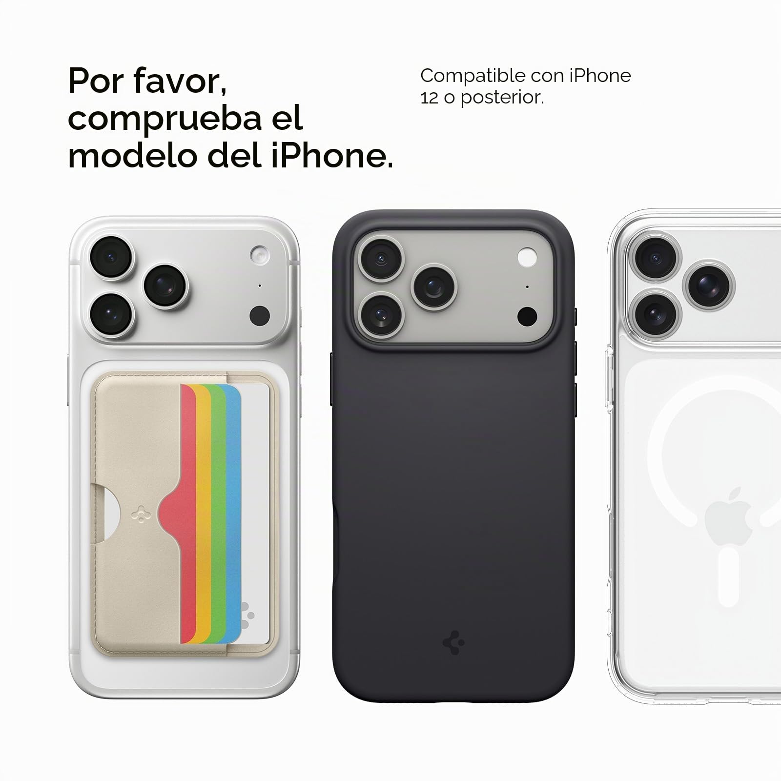 Caseology Folder Pop Magsafe - Cartera magnética con patrón de Silicona Antideslizante para iPhone 15, 14, 13, 12 Series