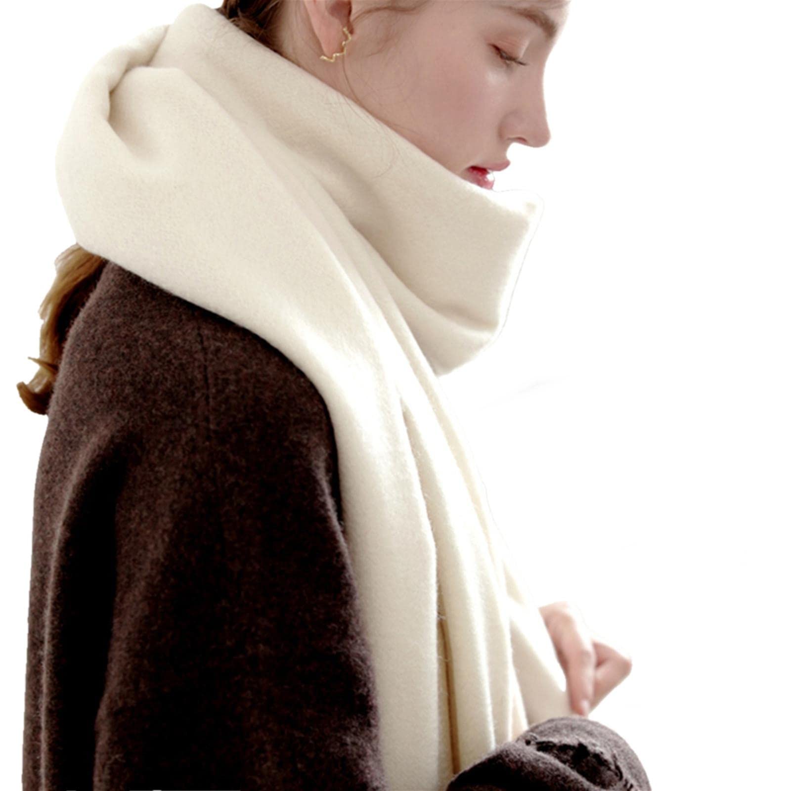 UKKO Sciarpa Sciarpa Lunga della Lana di Donna Elegante E alla Moda Autunno E Invernale