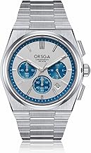 ORSGA TITON Analog Business Casual Stainless Steel Strap Decorative Subdials Watch for Men, Stylish Waterproof Wrist Watch