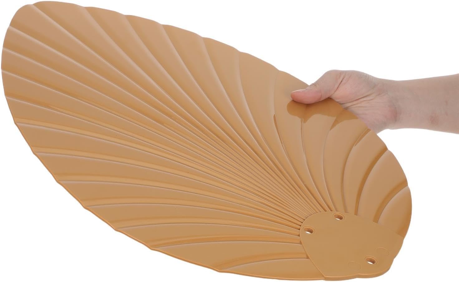 Palm Leaf Blade for Ceiling Fan, 20.5 Inch Plastic Replacement Fan Leaf Repair Accessory, Tropical Themed Substitution Part for Home Summer Cooling