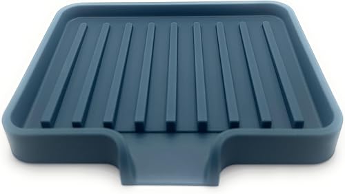 Miniatura 34 de Happitasa Bandeja de Jabón de Silicona y Portaesponjas con Canal de Drenaje Organizador Caddy para Fregadero de Baño y Cocina