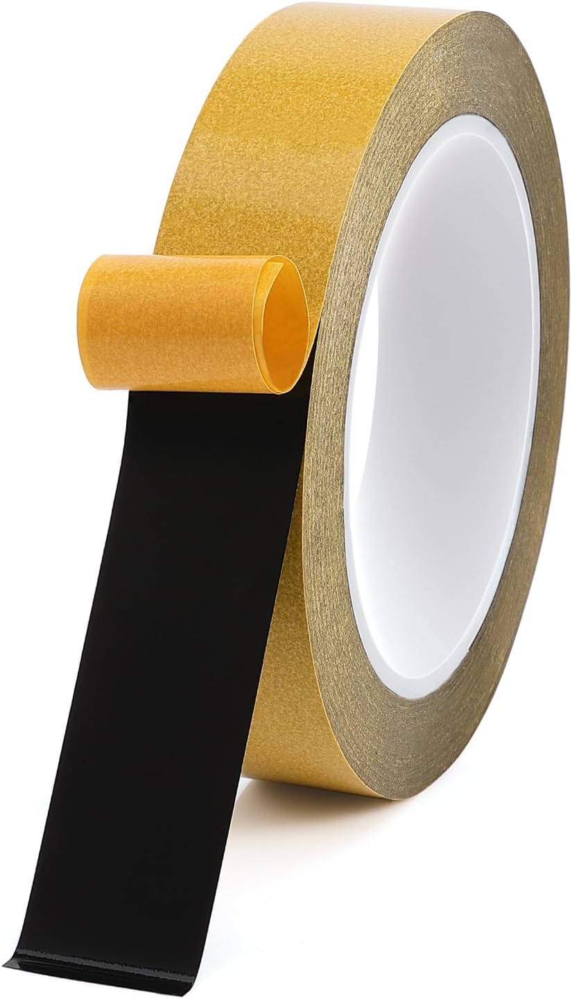 Double Sided Tape Black LCD Repair Tape 1 Inch x 82 Feet Super Thin Phone Screen Repair Tape for Cell Phone, iPad, Tablets, Laptops, Camera, Woodworking, Light Shielding Tape, Residue Free