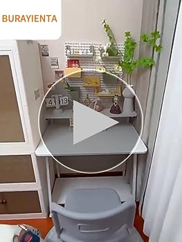 Amazon | BURAYIENTA パソコンデスク モニター台付き 勉強机 棚付き