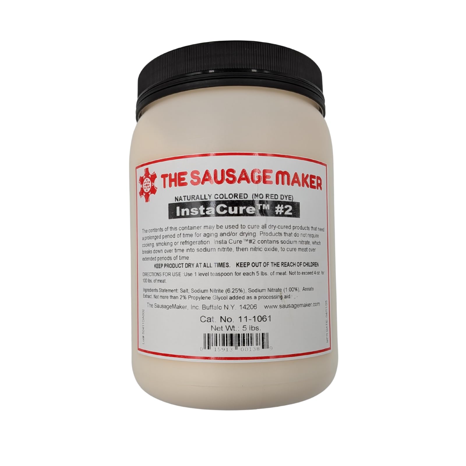The Sausage Maker® - Insta Cure™ #2, 5lb Naturally Colored (No Red Dye), Quick Cure for Meat Sausage Ham, Bacon, Made in USA