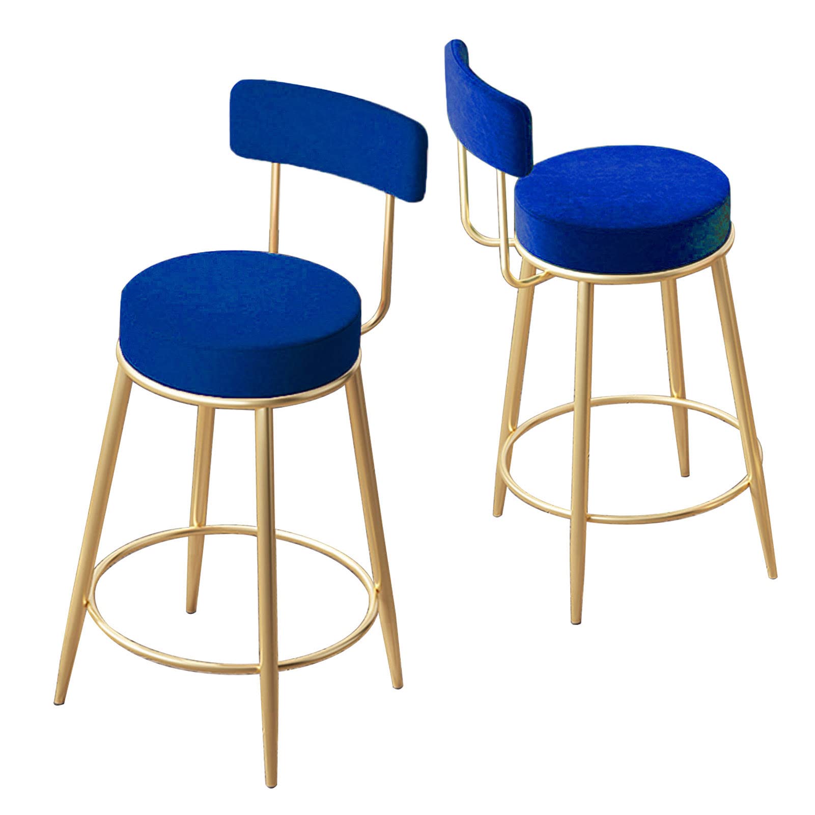 Tabourets de bar lot de 2 chaises en velours pour animer votre cuisine
