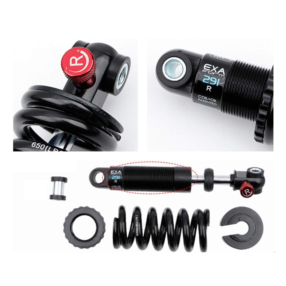 Amortiguador Para Bicicleta MTB 190 mm de bicicletas de montaña de la aleación de aire del amortiguador trasero de amortiguación ajustable for el ciclismo viaje de descenso Amortiguador De Bicicleta (