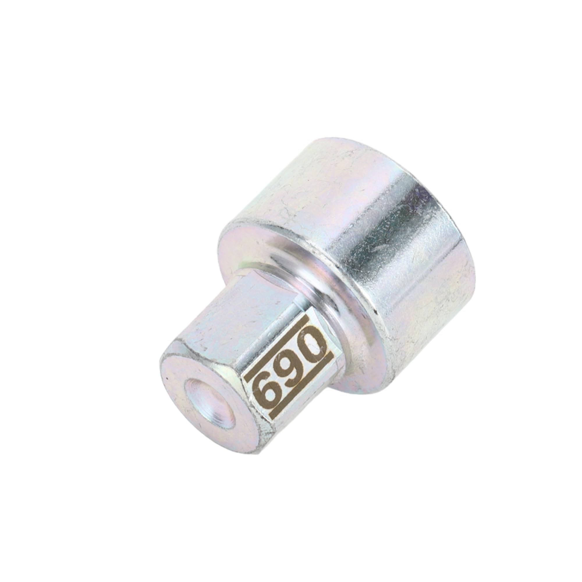 Partuto Vehicle Wheel Lock Lugnut - 069 Anti-theft Screw Nut Removal Key Socket - for BMW MINI COOPER Zinc Plated Alloy Steel Silver Tone - 1 Pc