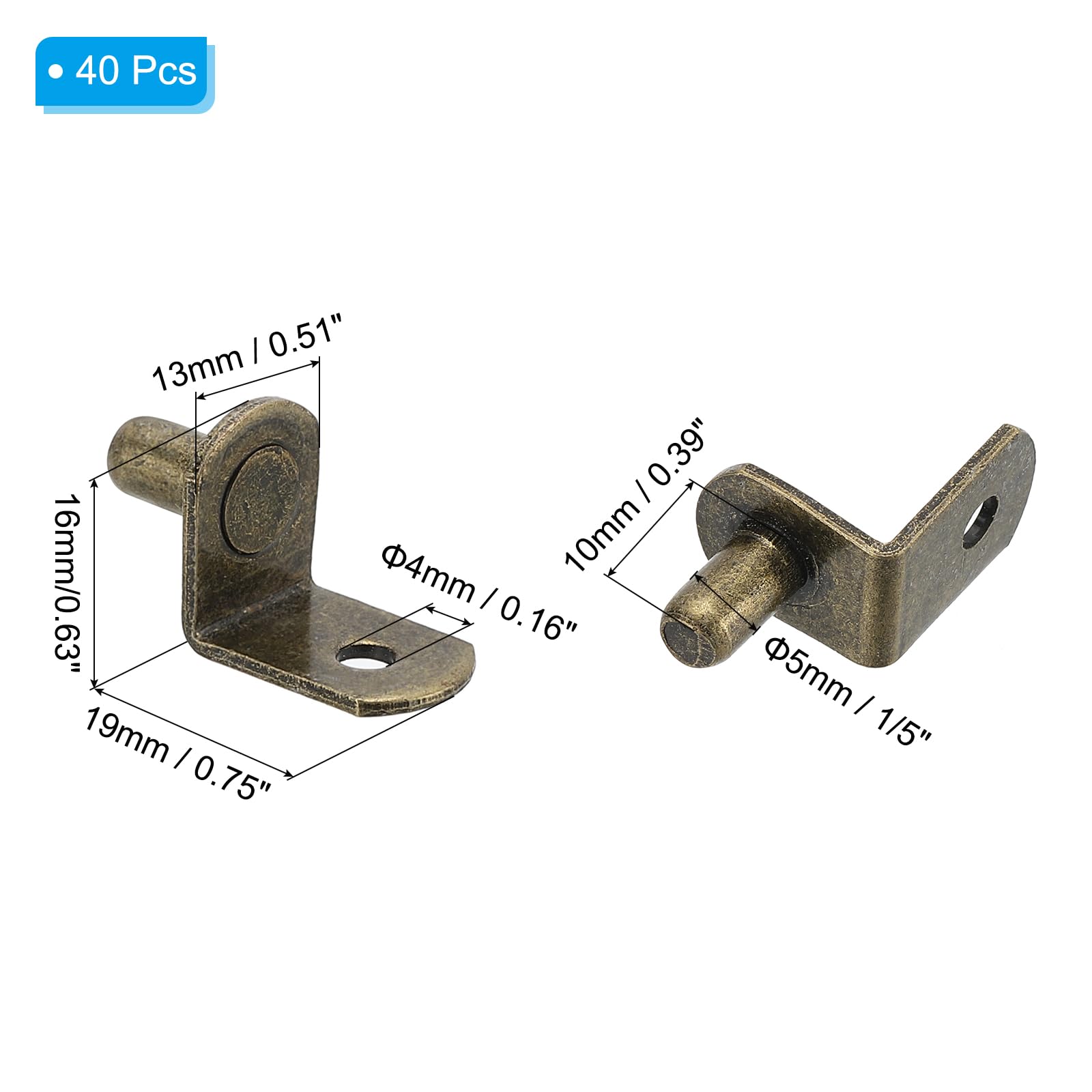 PATIKIL Shelf Pegs Pins 1/5 Inch - Image 2
