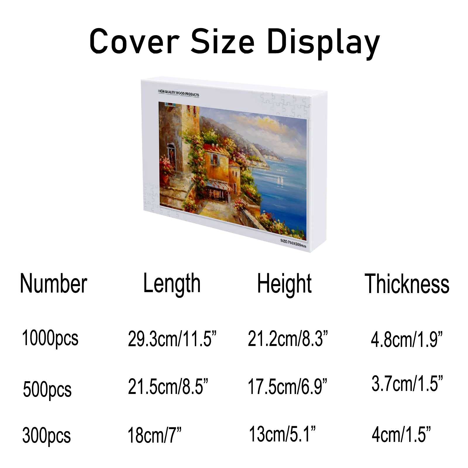 Puzzle De 1000 Piezas Atardecer En El Puerto Marítimo – Rompecabezas De Madera Sostenible Con Póster, 75x50 Cm, Ideal Para Regalar Y Decorar