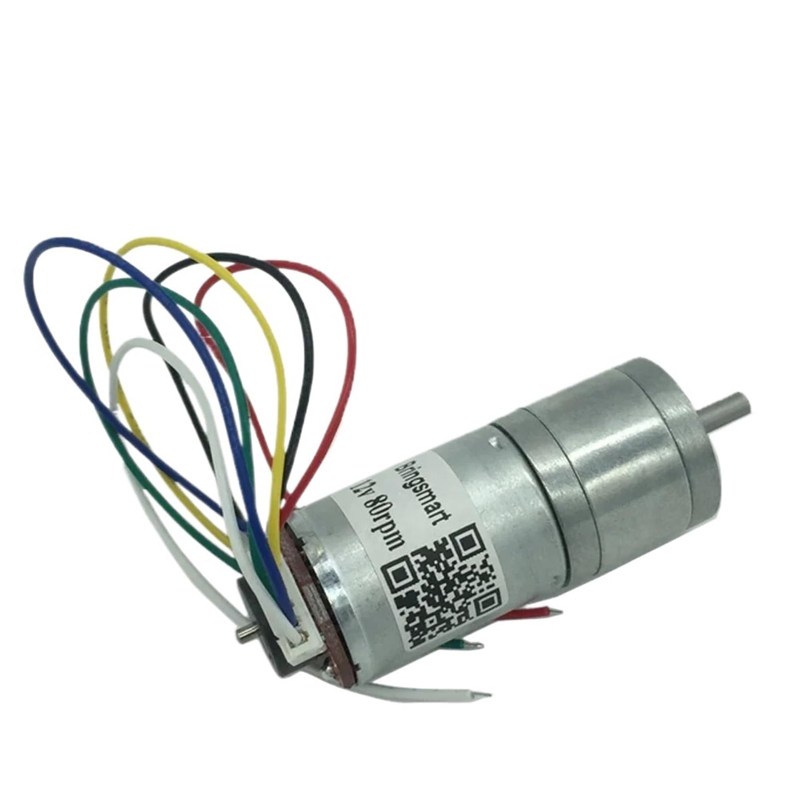 Motor eléctrico con control de velocidad inversa JGA25-371, codificador de motorreductor de 12 V CC, 18-1930 RPM, compatible con equipos electrónicos de bricolaje