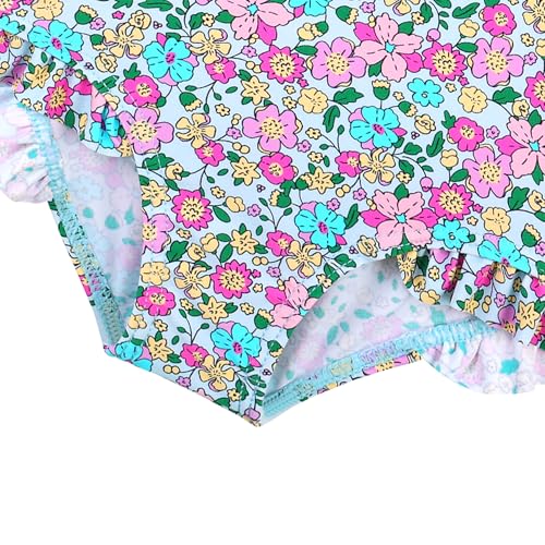 Image of XFGIRLS Baby /Toddler Girls Swimsuit Long Sleeve One-Piece Bathing Suit Rash Guard for Kids UPF 50+ Swimwear