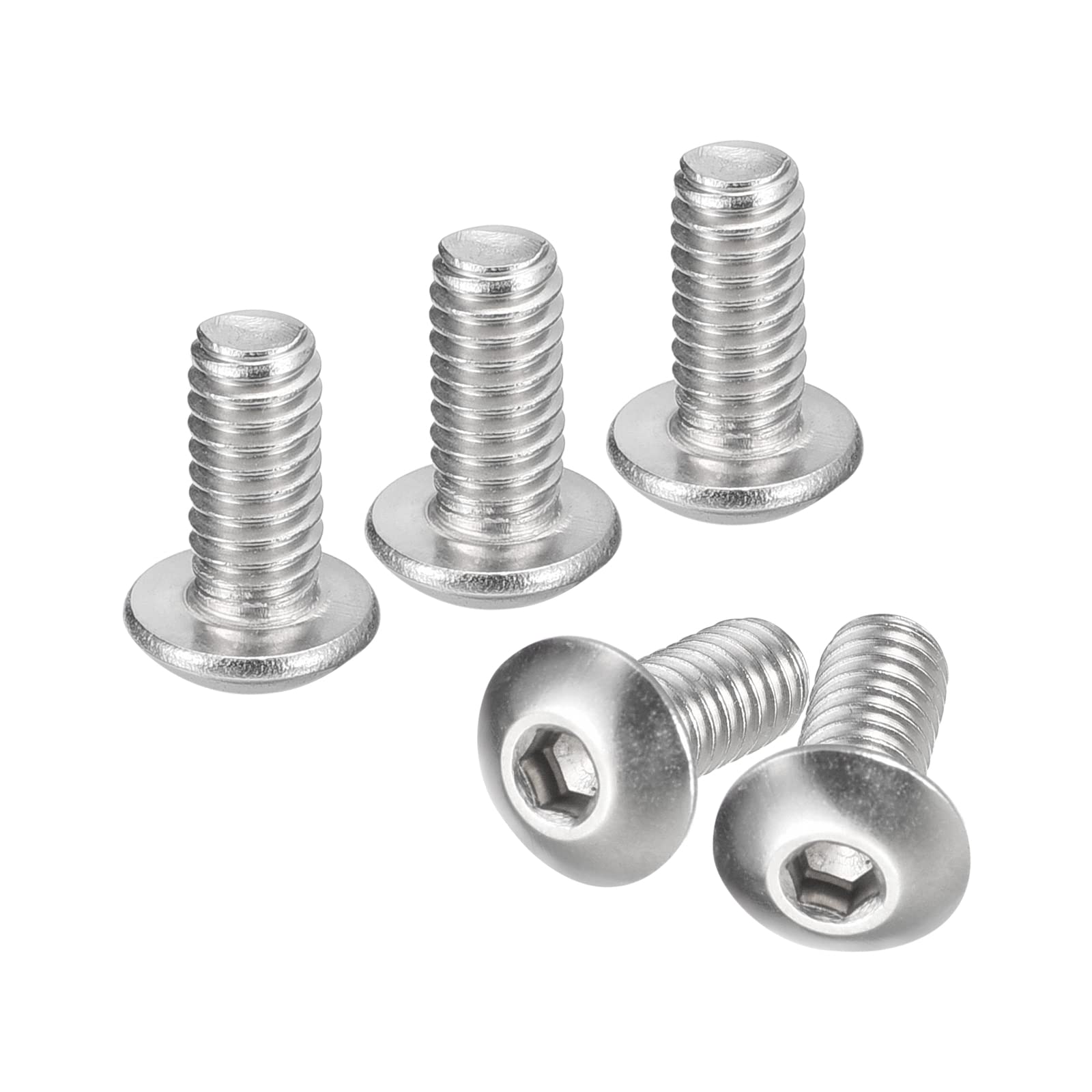QUARKZMAN #8-32 x 3/8" nakrętka z łbem przełącznikowym 50 szt. 304 stal szlachetna zamknięcia śruby sześciokątne śruby pełny gwint sześciokątny śruby napędowe śruby napędowe śruby