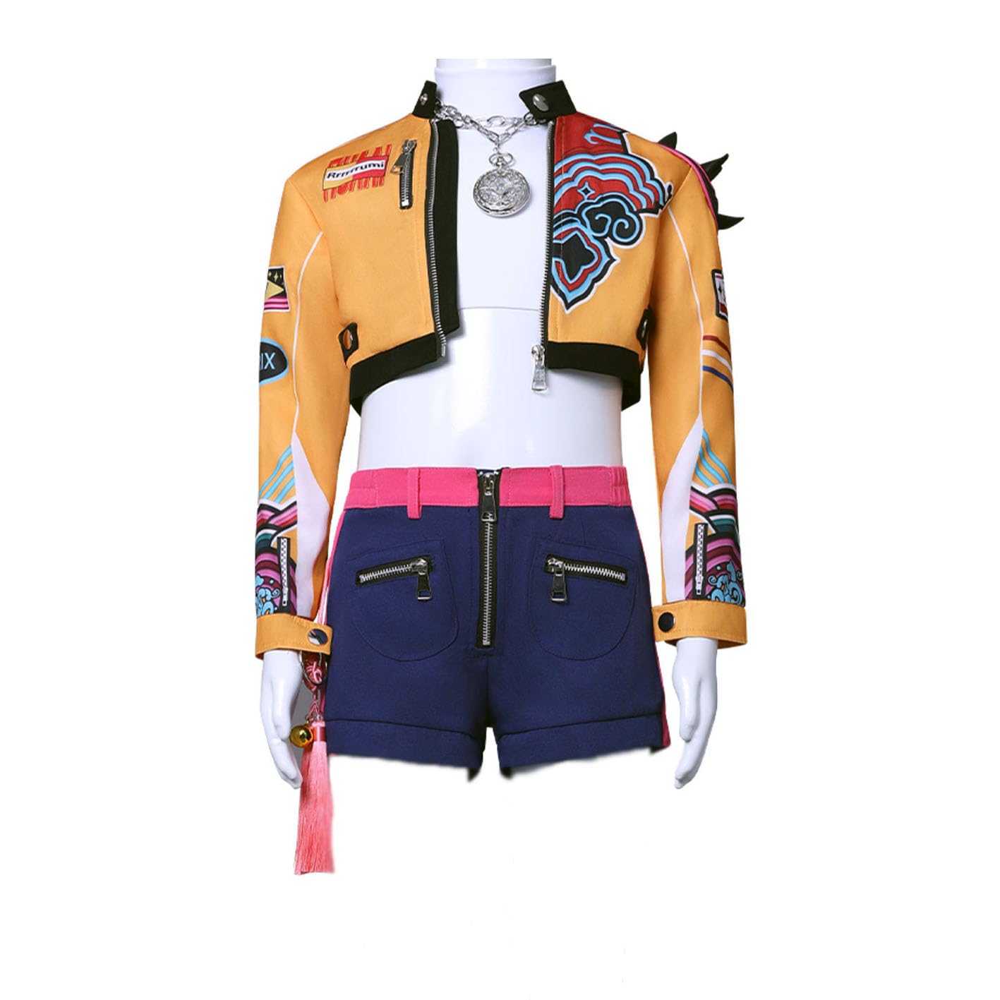 Rumi Cosplay Costume Hunters Zoey Cosplay Jacket Shorts Full Set Mira Halloween Christmas Outfits