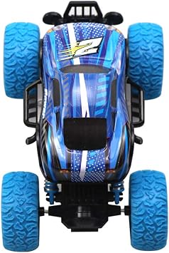 سحب السيارات للأطفال - شاحنات ألعاب للبنين لعبة لعبة السيارات لعبة تعليمية Monster Trucks Inertia سيارة لعبة للبنين بنات طفل هدايا زرقاء