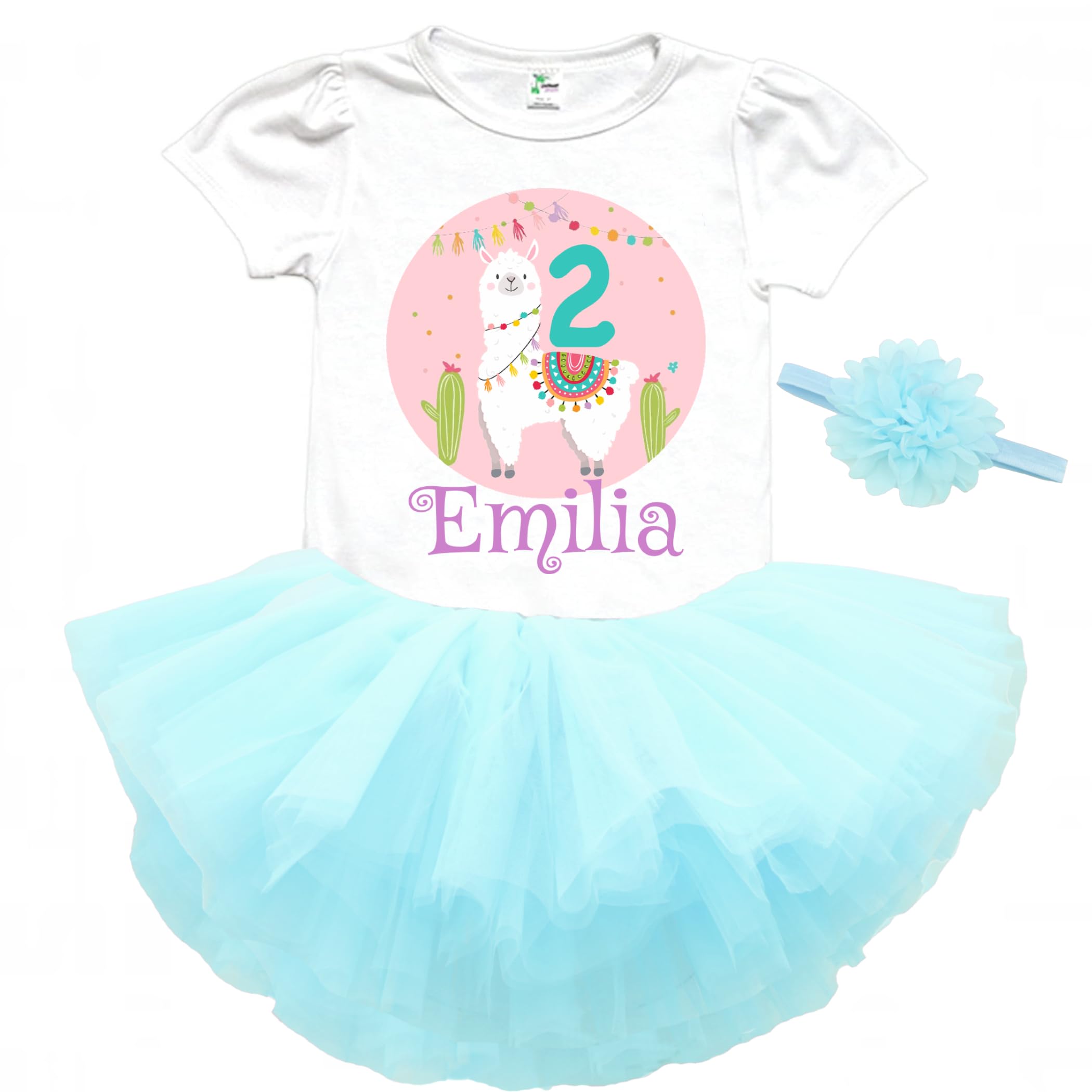 Llama birthday outfit baby girl Llama birthday shirt Alpaca girl birthday outfit customized handmade birthday outfit