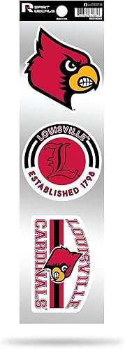 Vista 77 de Rico Industries NCAA - Juego de calcomanías retro de 3 piezas