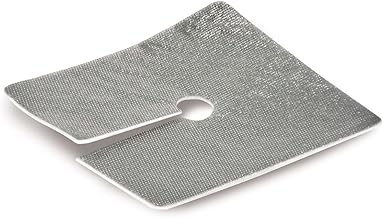Metallina Compressa per Tracheotomia e Nefrastomie (8 cm x 9,3 cm) Confezione da 50 pz - Alluminizzata, Rapido Assorbimento, Medicale Professionale