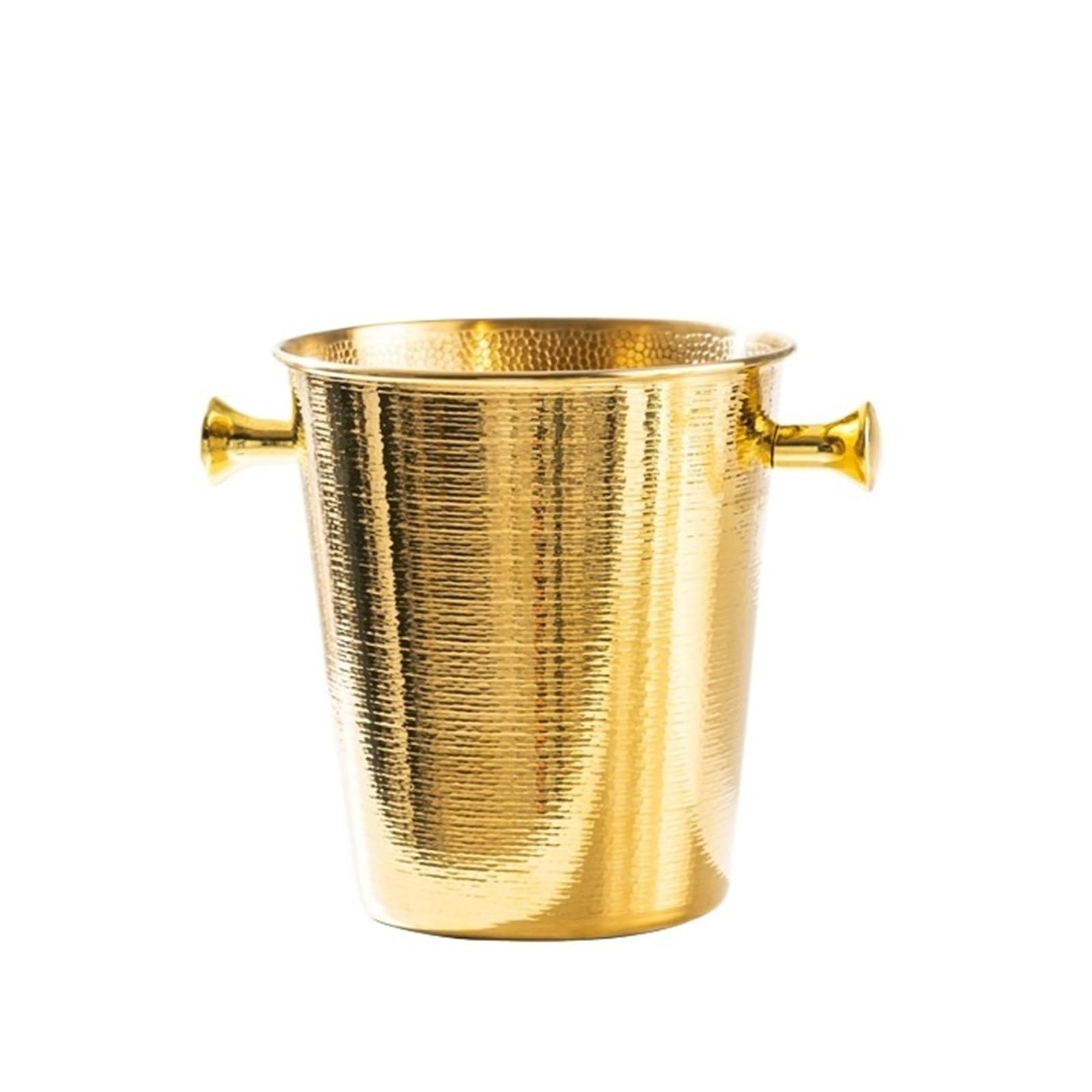 FZL02068LM Ice Bucket Creative Hammer Pattern Stainless Steel Ice Bucket With Handle Home Party Decoration Wine Cooler