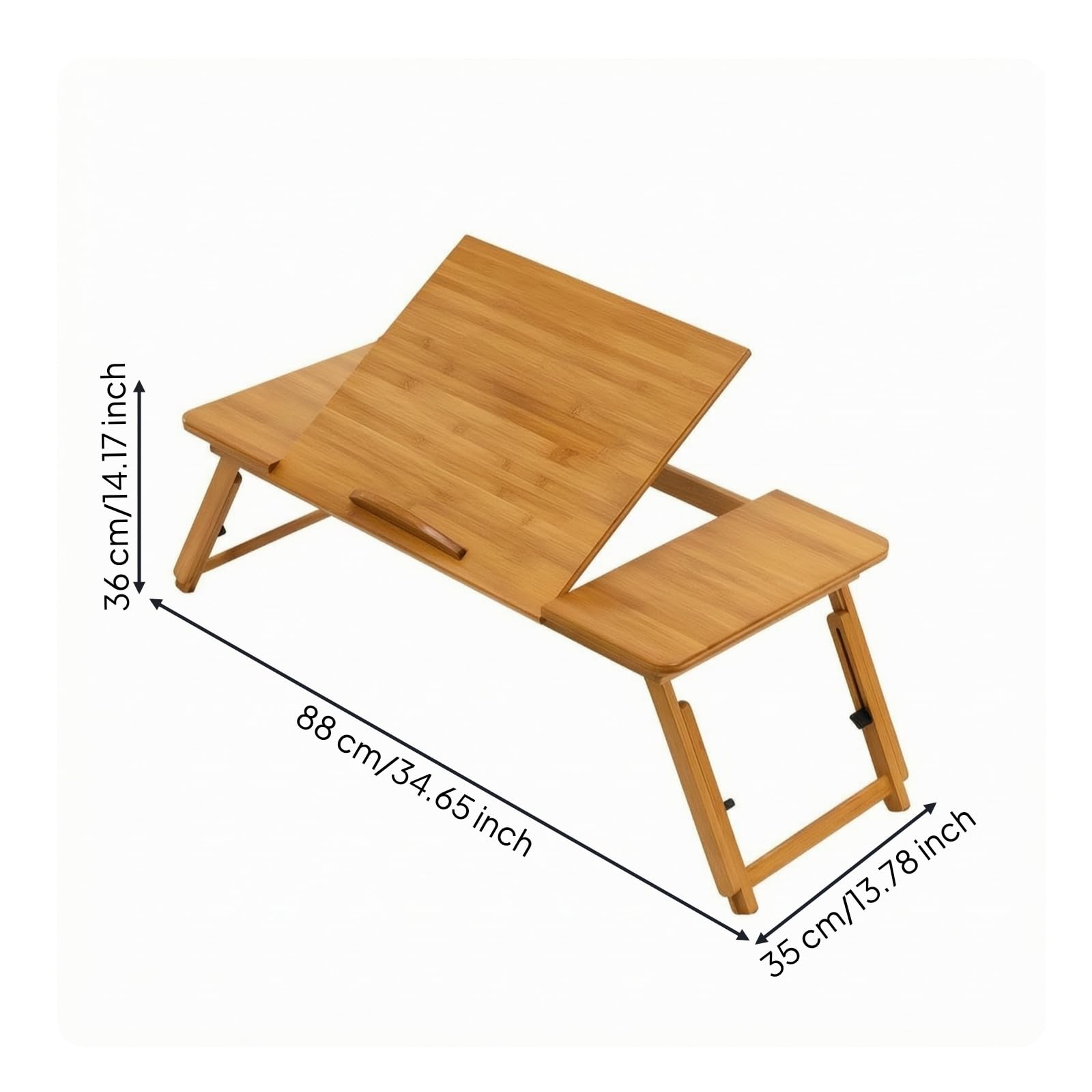 Supporto per Laptop da Letto Portatile, Grande, Lunghezza 88 Cm