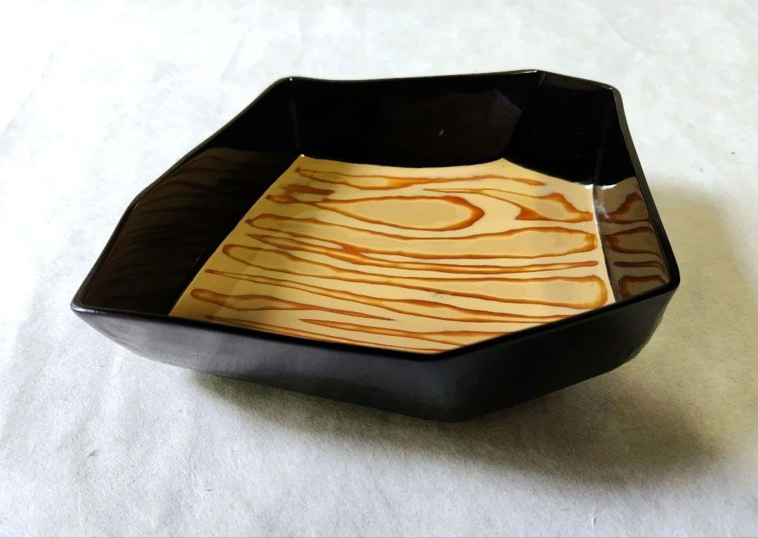 乾漆内堆漆菓子器 二点セット 未使用 新品同様 乾漆内堆