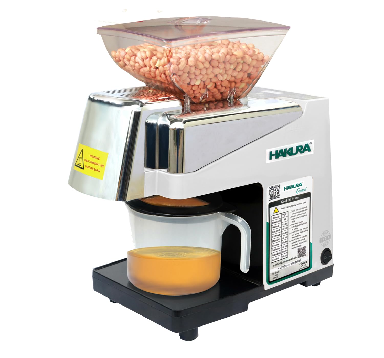 HAKURA H2O-2W 600W Oil Extractor Machine White - Image 1