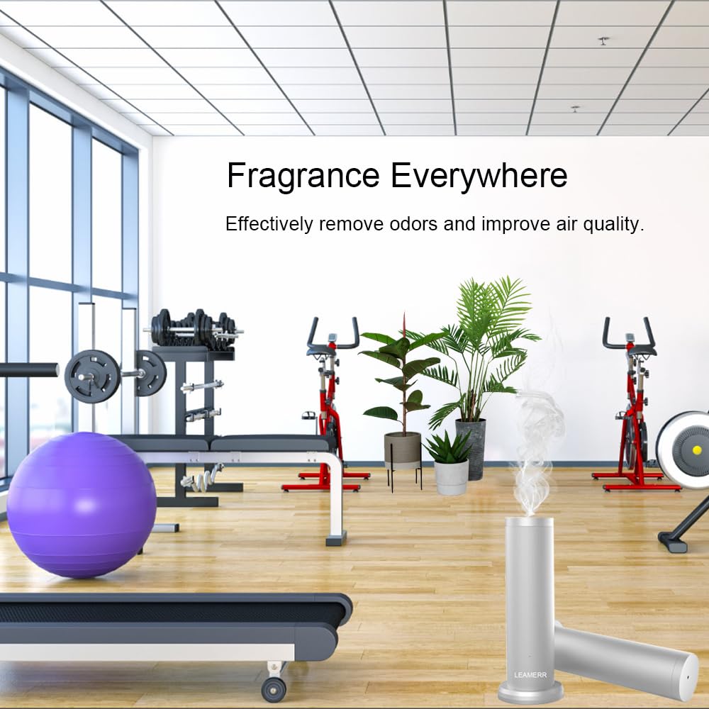 Máquina de aire inteligente para el hogar, difusor de aceites esenciales sin agua con Bluetooth/WiFi, para aceites, súper silencioso, tecnología de aire frío, difusor de aromaterapia para