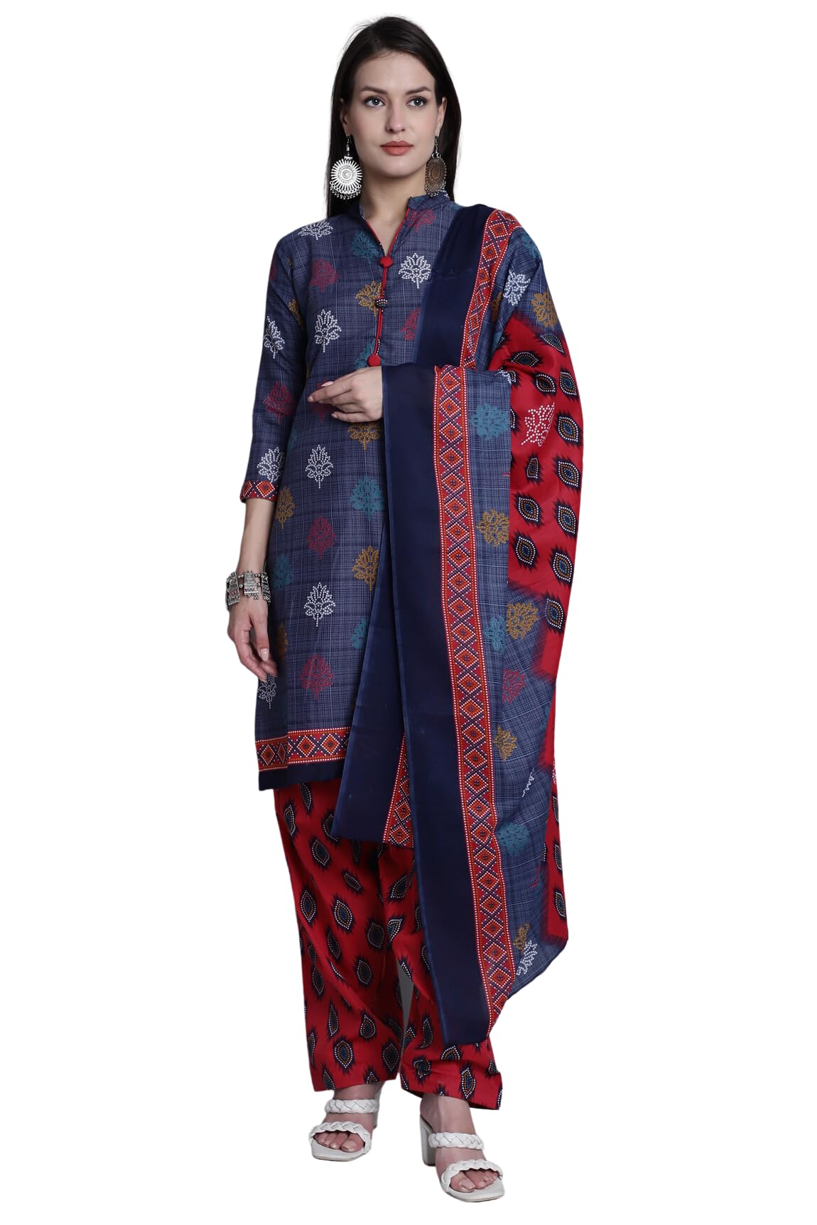 rajnandini Women's Navy Blue Cotton Printed Unstitched Salwar Suit Material (JOPLDI1024)-picture-20