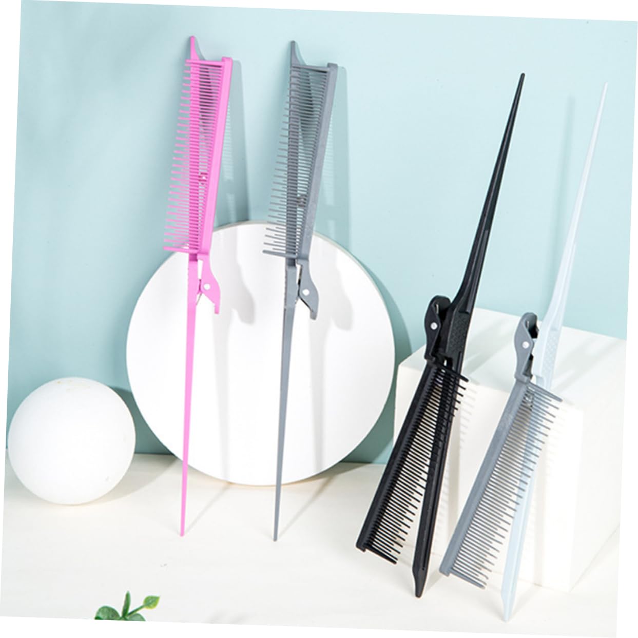 Didiseaon Juego De 3 Peines De Fibra De Carbono Con Forma De De Rata Para Hombre Con Para Peinar El Cabello Para Mujeres Y Adolescentes (3 Unidades)
