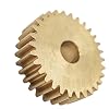 2pcs 2mm Thickness 0.5 Module 40T Flat Spur Gear 2mm 3mm 4mm Loose Tight Fit 0.5M 40 Teeth Straight Teeth Pinion mechanical(2.98mm bore)