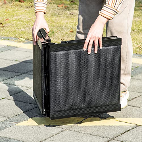PawHut Hunderampe klappbar Hundetreppe Auto & SUV rutschfest Einstiegshilfe für Kofferraum, 158x43,5cm, Hundeautorampe für große Hunde bis 40 kg Schwarz