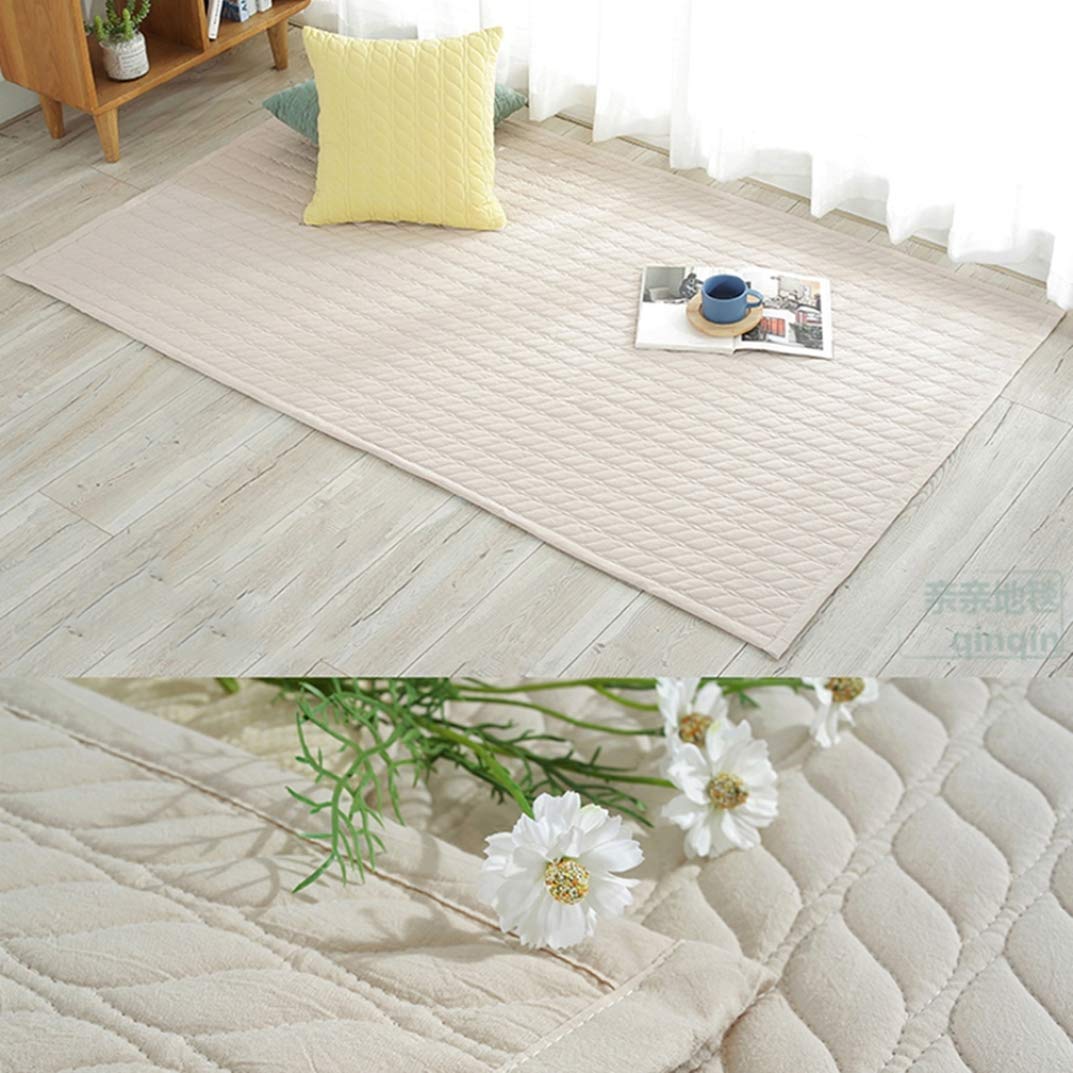 Amazon｜ラグ ラグマット 和風 160*230 キルトラグ 綿 長方形 夏用