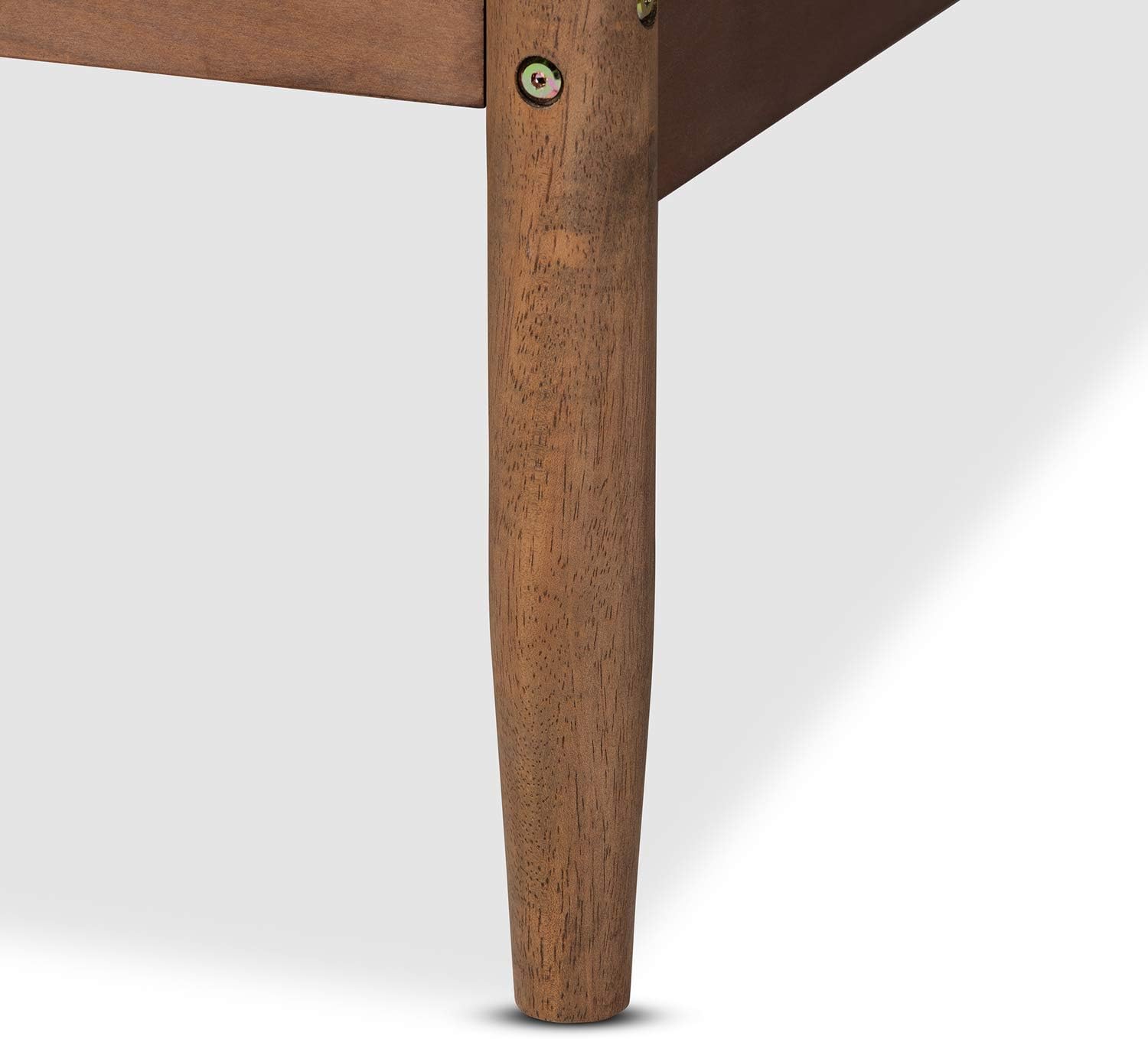 Baxton Studio Veles Mid-Century Modern Ash Wanut Finished Wood Daybed