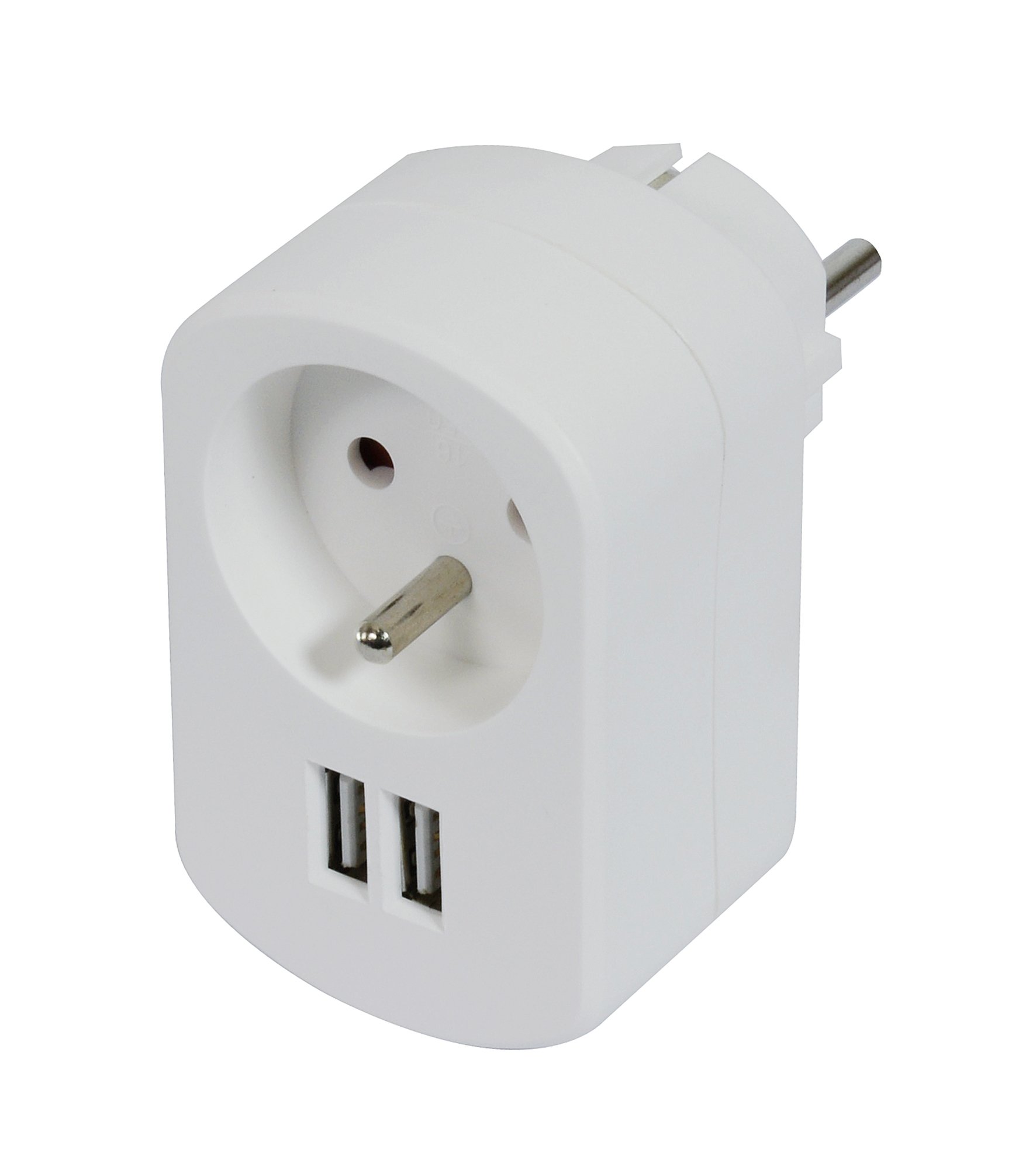 Double chargeur USB + prise 16A + Terre