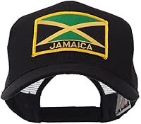 Vista 5 de Gorra de malla parcheada con letra de bandera de América del Norte