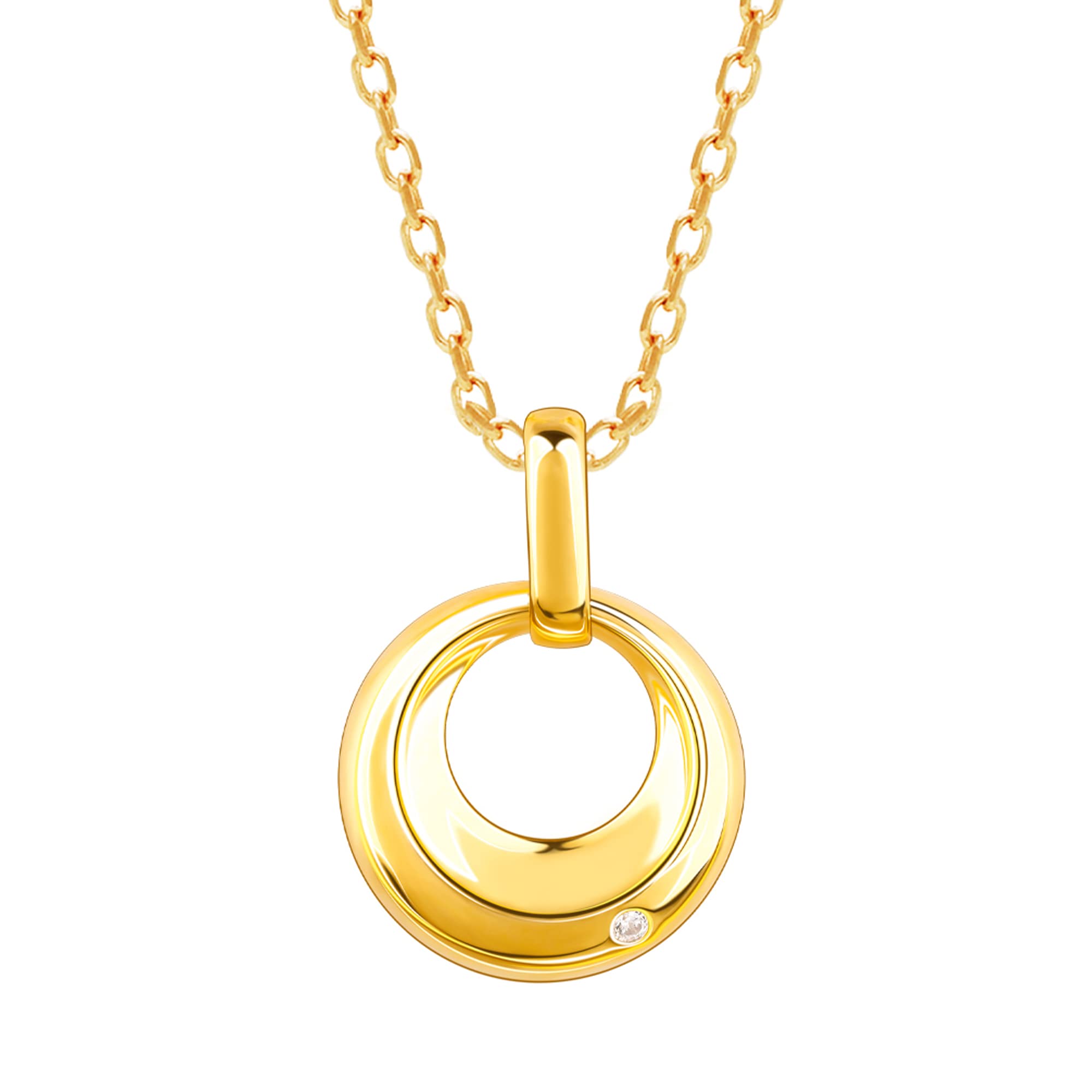 GIVA 925 Silver Golden Halo Pendant with Link Chain | Gifts for Girlfriend,Pendant to Gift Women & Girls | With Certificate of Authenticity and 925 Stamp | 6 Months Warranty* (B0BWYLT4WB) Amazon Price History, Amazon Price Tracker