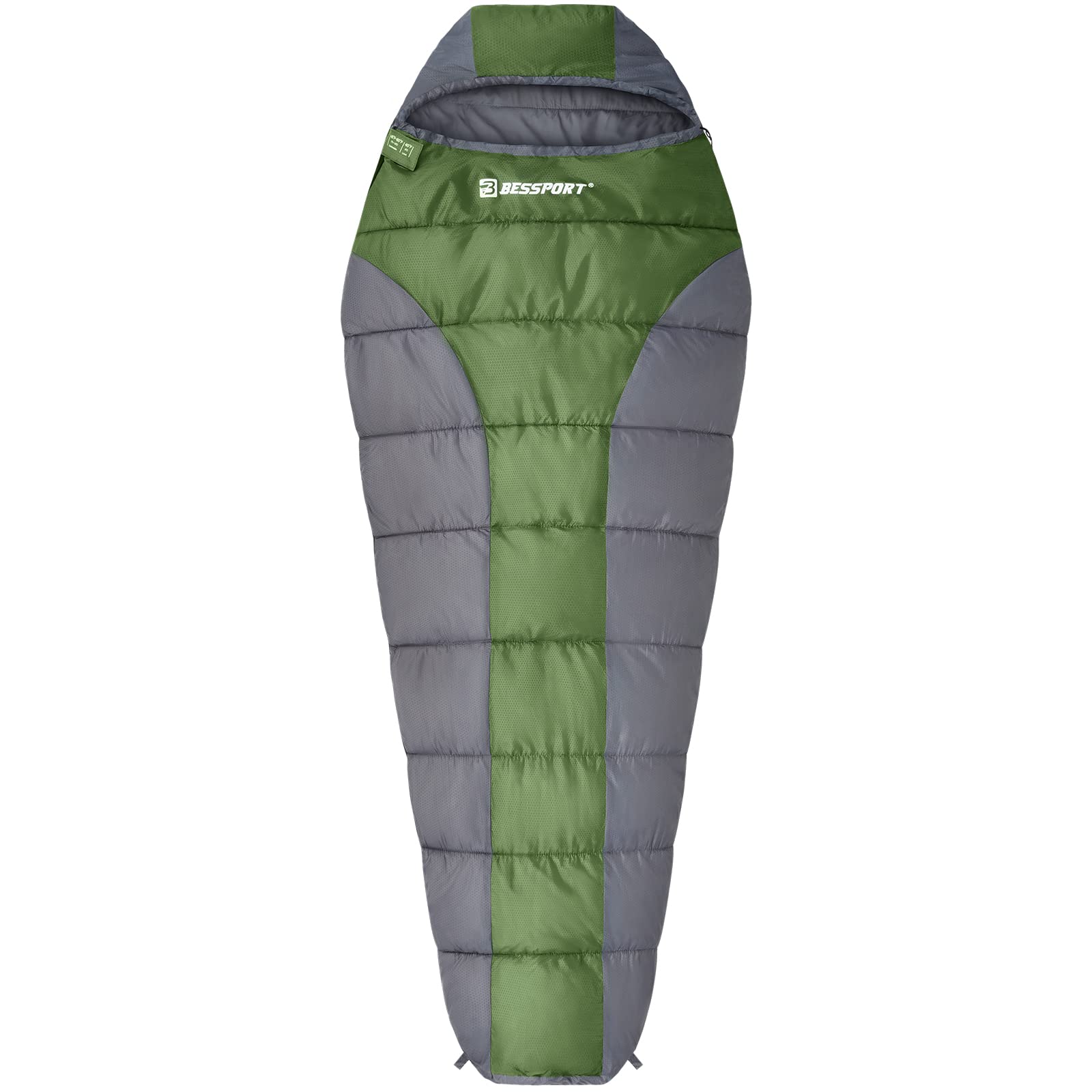 Bessport Schlafsack Outdoor Mumienschlafsack 3 Saison Klein und Ultraleicht Erwachsene Schlafsack Warm Wasserabweisend für Camping Schlafsack Trekking
