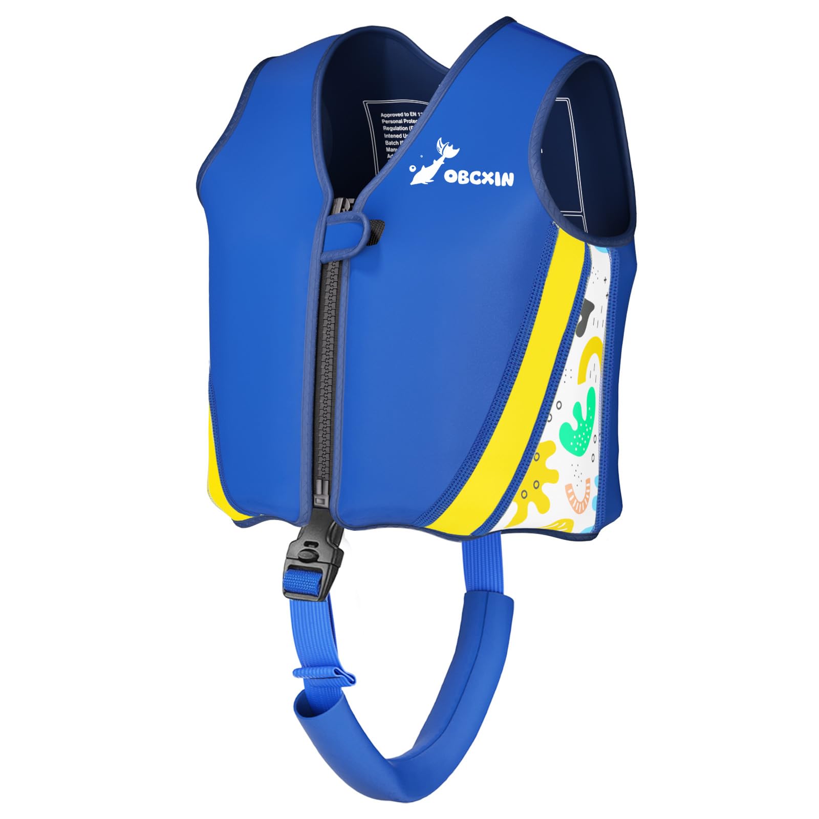 Obcxin Kids Swim Vest – Adjustable Buoyancy Swimming Aid for 3-6 Years Baby & Toddler, Removable Floats for Learning to Swim, Ideal for Pools, Beaches & Swimming Lessons(19-30kg)