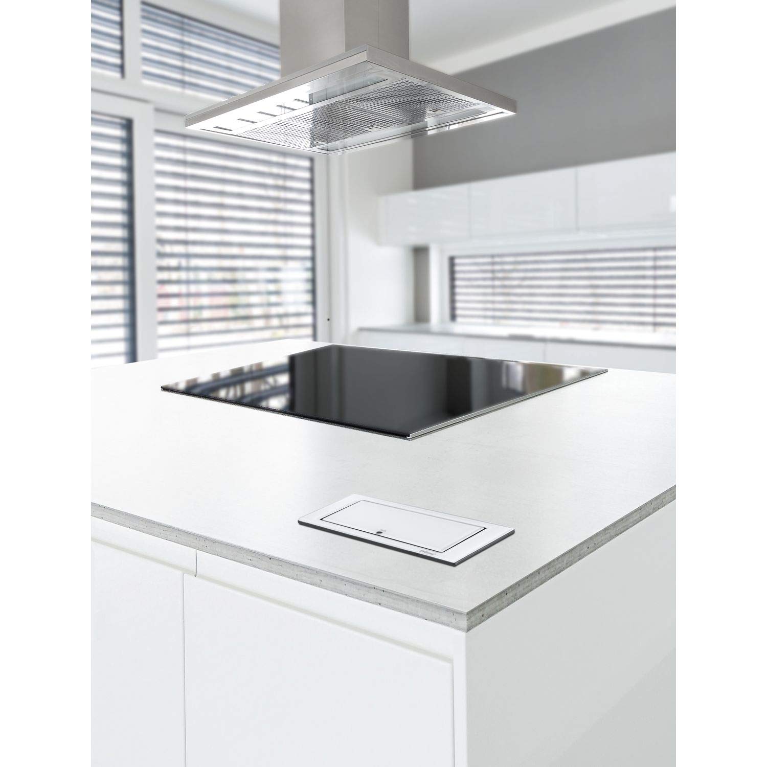 EVOline 159271005200 - Superficie con 2 enchufes, Color Blanco Mate