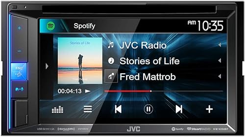 Miniatura 3 de JVC Receptor multimedia KW-V250BT con monitor táctil transparente WVGA de 6.2 pulgadas/Bluetooth / ecualizador de 13 bandas