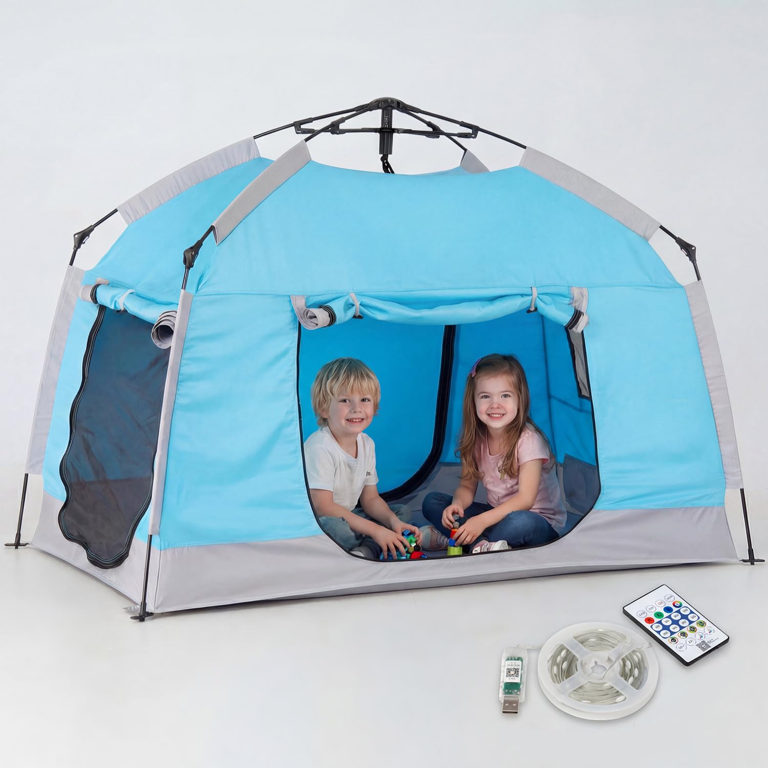 Porayhut Kids Playhouse with LED Light