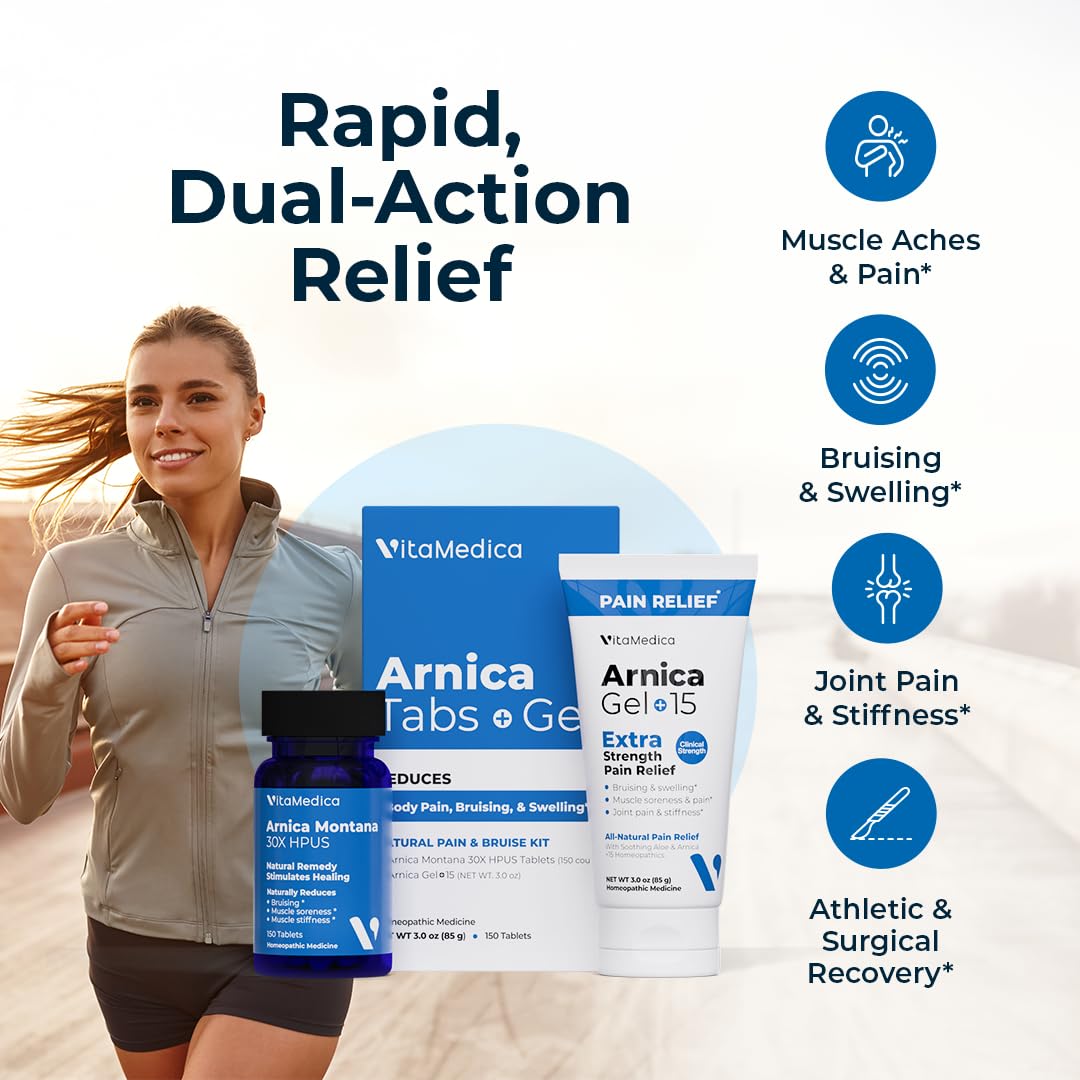 VitaMedica Arnica Tablets & Gel Bundle - 150 Tablets + 3 oz Gel — Amazon image 2
