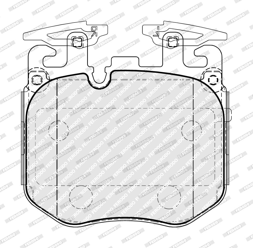 FERODO Plaquettes de freins Avant préparé pour l'indicateur d'usure Épaisseur 19,5mm sans accessoires FDB5173 Compatible avec BMW X3 G01, F97 3 Touring G21, G81 5 Touring G31 5 Berline G30, F90