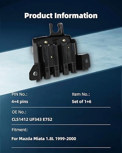 Vista 120 de ECCPP Bobinas de encendido portátiles de repuesto para automóvil compatibles con Infiniti I30/para Nissan Maxima 3.0L V6 2000-2001 Reemplazo