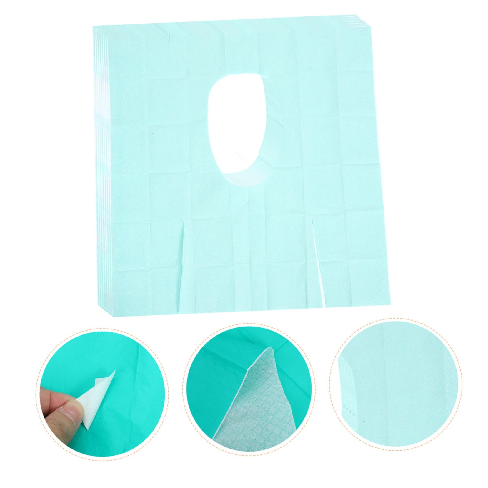 ERINGOGO 10pcs Toilet Seat Covers Waterproof Mats for Camping Portable Hotel Toilet Supplies Easy Clean