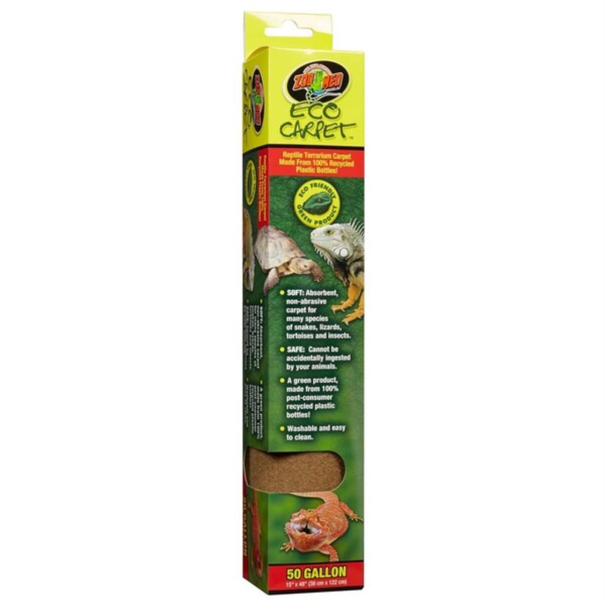 Zoo Med Eco Carpet Reptile Carpet - Tan 50 Gallon (15
