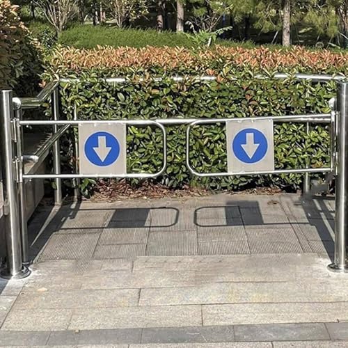 Automatische Sicherheits-Drehtür – Einweg-Schwenk-Zugangstor für Stadien, Museen und Labors – Sicherheits-Ber Gate (170 x 100 cm) – erhöhte Sicherheit und Haltbarkeit