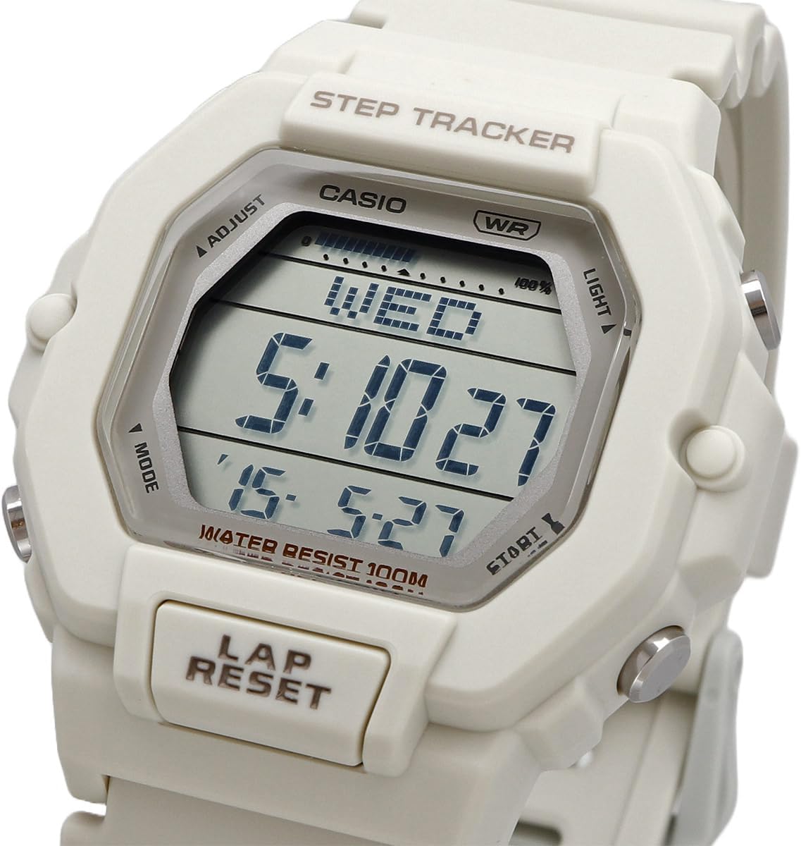 [カシオ] CASIO デジタル 腕時計 ステップトラッカー 歩数カウント機能搭載 LWS-2200H-8AV レディース マットアイボリー 海外モデル [並行輸入品]