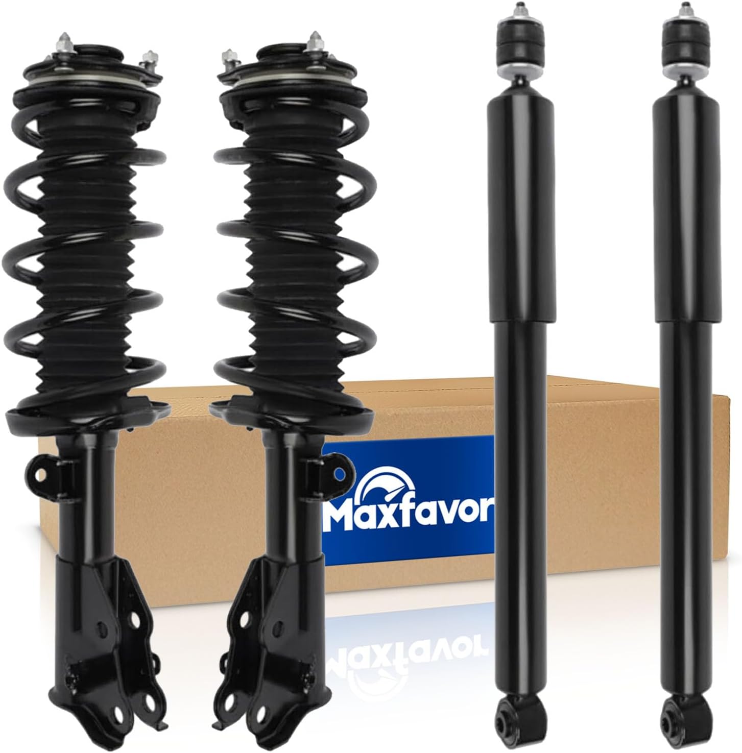 Maxfavor Front Complete Struts Rear Shocks fit for 2012 Honda Civic 1.8L, Quick Struts Loaded Suspensions Amortiguadores