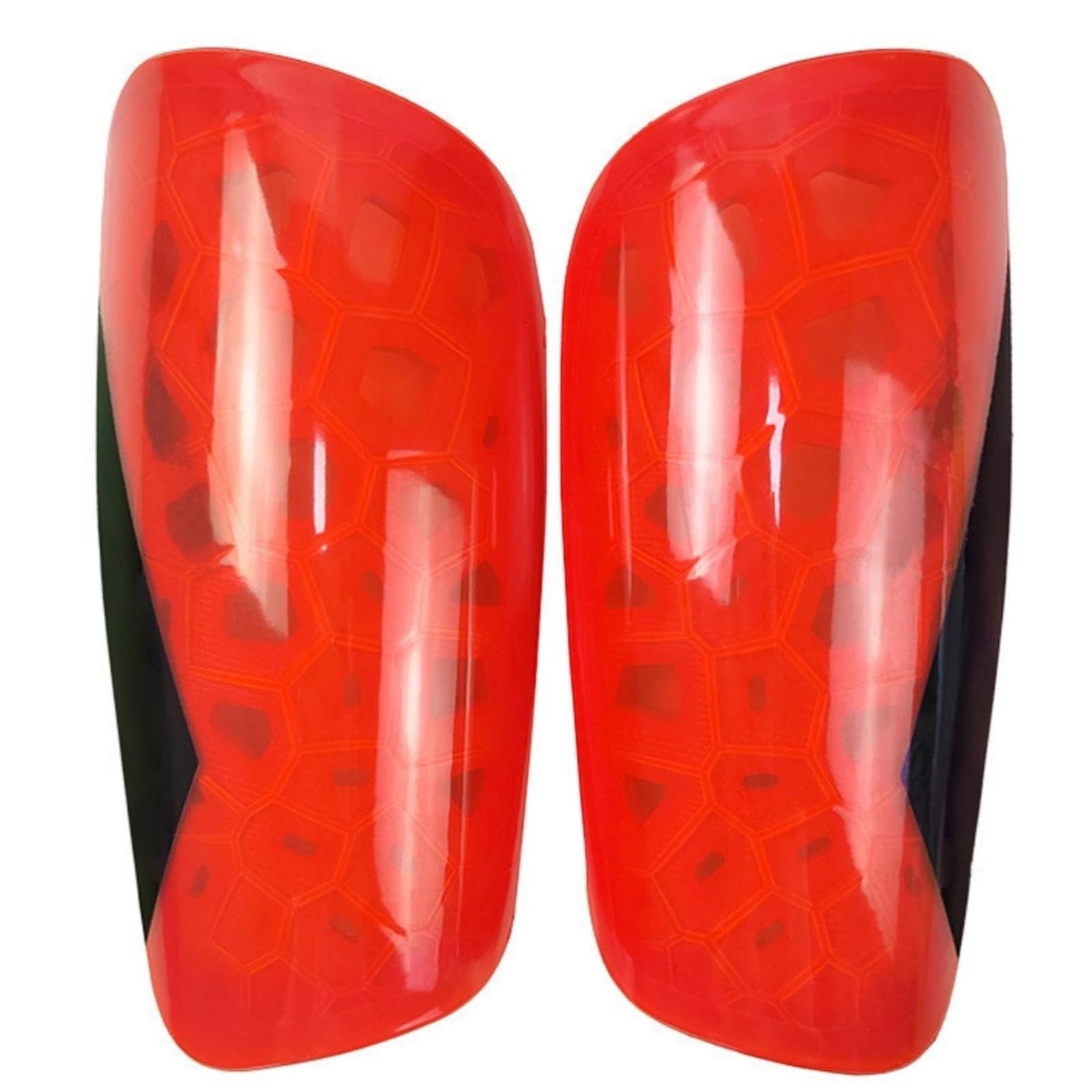 Soccer Shin Shock Absorption Protection Football Shin Pad Lightweight Leg Protector for Adults, Teens, Matches, Training Red Adult-picture-31