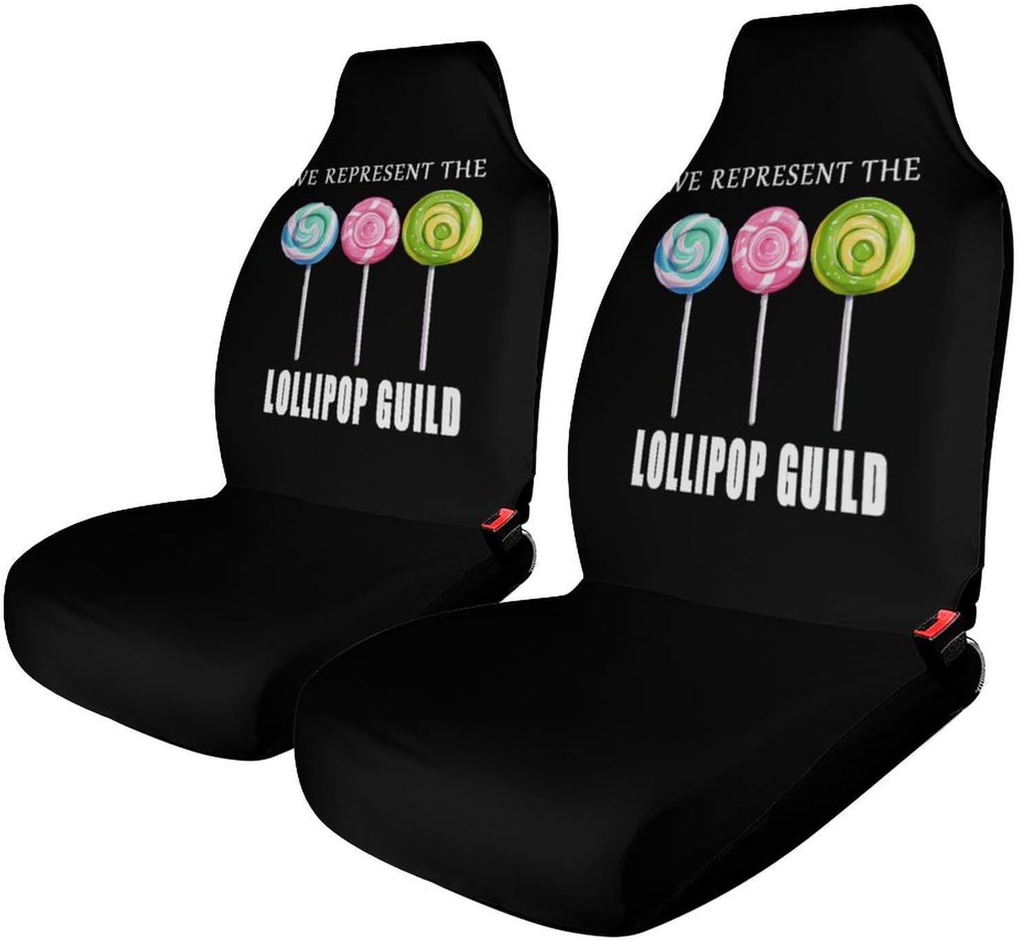 We Represent The Lollipop Car Seat Covers Universal Car Front Seats Protector Auto Interior Accessories 2PCS